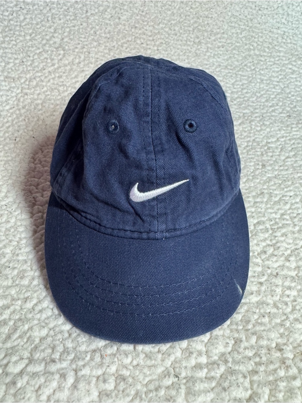Nike Kids Navy Hat with White Swoosh